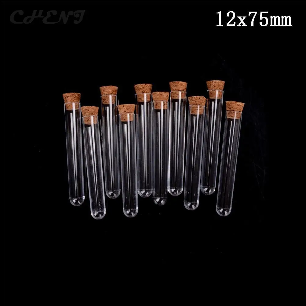 Laboratory Plastic Test Tube With Cork 3-inch 20ml Clear, Pack10, Lab Experiment Favor Gift Tube , Refillable Bottle 12x75 Mm
Laboratory Plastic Test Tube With Cork 3-inch 20ml Clear, Pack10, Lab Experiment Favor Gift Tube , Refillable Bottle 12x75 Mm