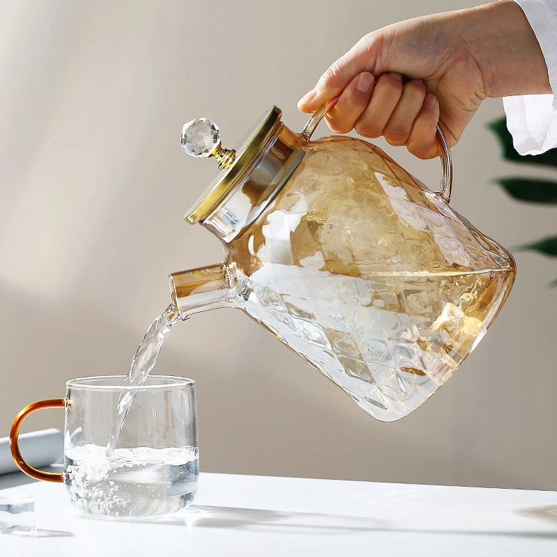1.5L New High Borosilicate Glass Cold Kettle Amber Cold Kettle Lanling Kettle Household Large Capacity Tea Pot
1.5L New High Borosilicate Glass Cold Kettle Amber Cold Kettle Lanling Kettle Household Large Capacity Tea Pot