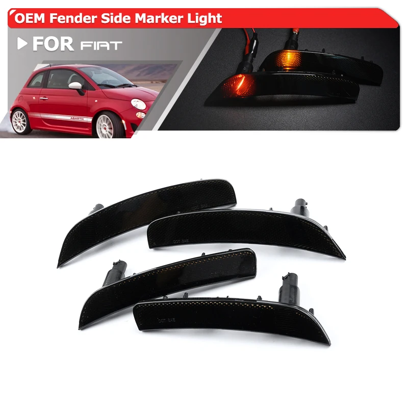 Euro-Style Smoked Amber Red Led Bumper Side Marker Lights For Fiat Abarth 500 2012 2013 2014 2015 2016 2017 Fender Flare Lamps
Euro-Style Smoked Amber Red Led Bumper Side Marker Lights For Fiat Abarth 500 2012 2013 2014 2015 2016 2017 Fender Flare Lamps