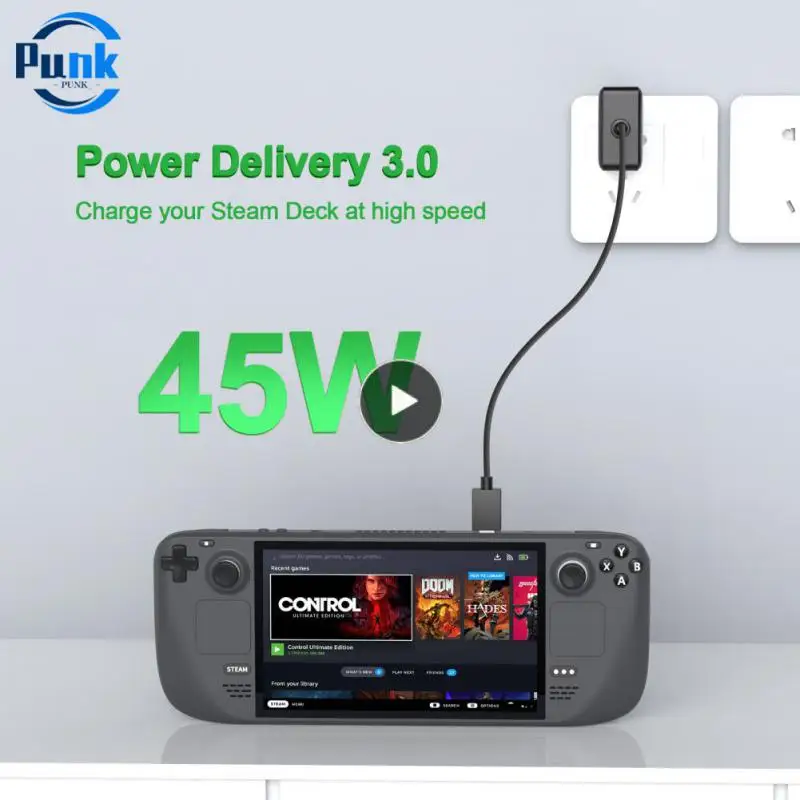Higher Energy Efiiciency Power Adapter Perfect For Travel 45w Pd3 . 0 Power Delivery Multiple Protection For Steam Deck
Higher Energy Efiiciency Power Adapter Perfect For Travel 45w Pd3 . 0 Power Delivery Multiple Protection For Steam Deck