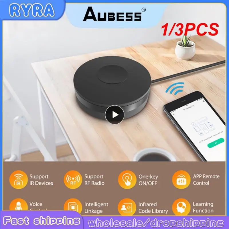 

1/3PCS Tuya WiFi IR RF Remote Control 315/433MHz Universal For All Air Conditioner TV Support Alexa Assistant Voice