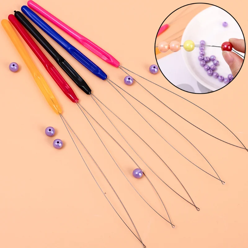 Beading Device Long Stainless Steel Opening Curved Beading Needles Easy Thread String Cord Pins for Jewelry Beads DIY Findings
Beading Device Long Stainless Steel Opening Curved Beading Needles Easy Thread String Cord Pins for Jewelry Beads DIY Findings