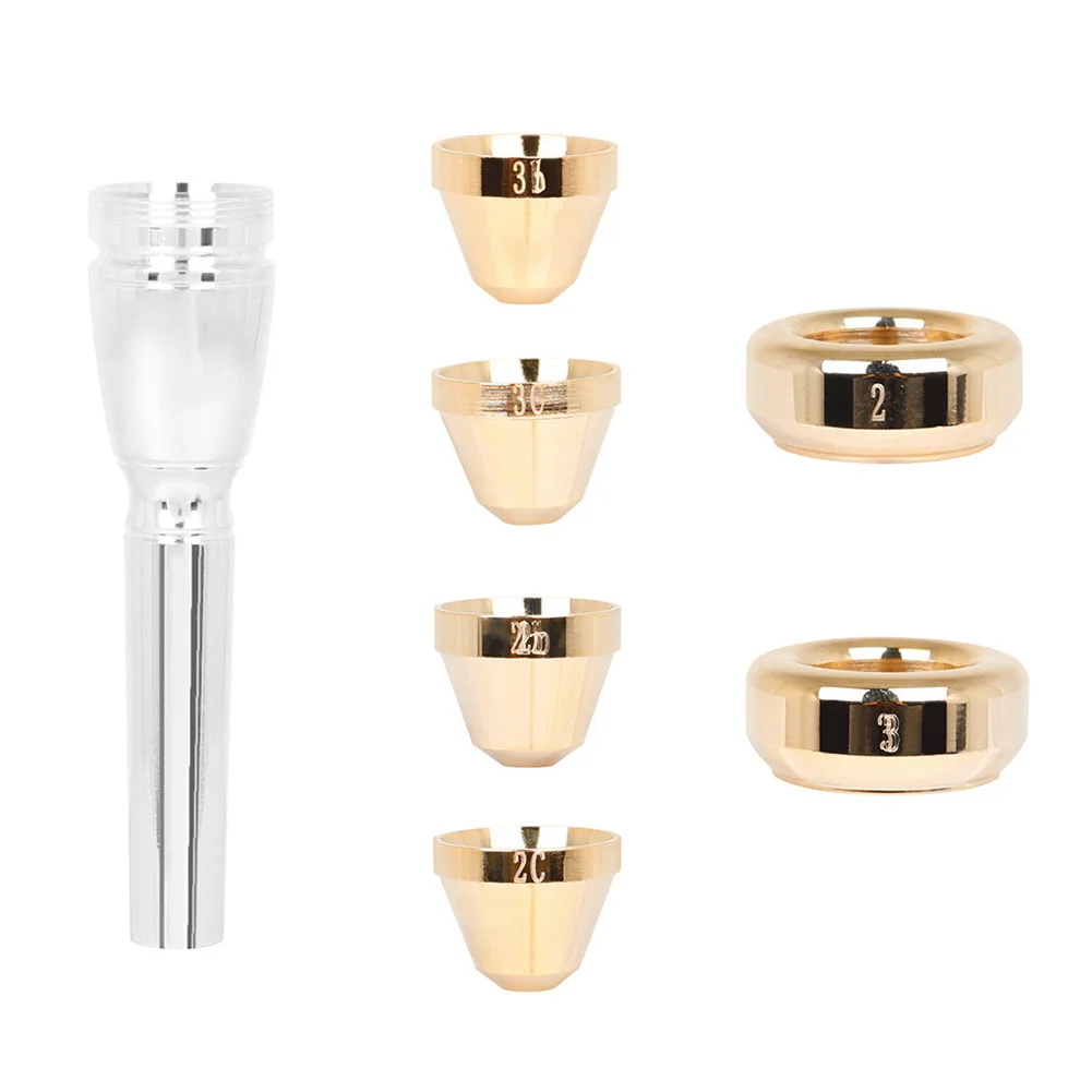 Professional Trumpet Mouthpiece Set BB C Key 2B 2C 3B 3C Brass Replacement Parts Mouthpiece Set Parts Cups Tube Rims Bass Brass
Professional Trumpet Mouthpiece Set BB C Key 2B 2C 3B 3C Brass Replacement Parts Mouthpiece Set Parts Cups Tube Rims Bass Brass