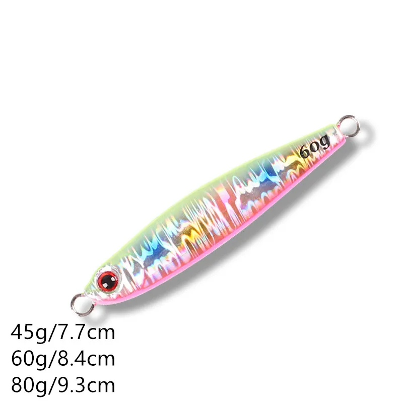 Ufishing 45g/60g/80g Shore Cast Metal Jig Bait 1Pcs/Lot Boat Jigging Fishing Lure Mackerel Sea Bass Baits
Ufishing 45g/60g/80g Shore Cast Metal Jig Bait 1Pcs/Lot Boat Jigging Fishing Lure Mackerel Sea Bass Baits