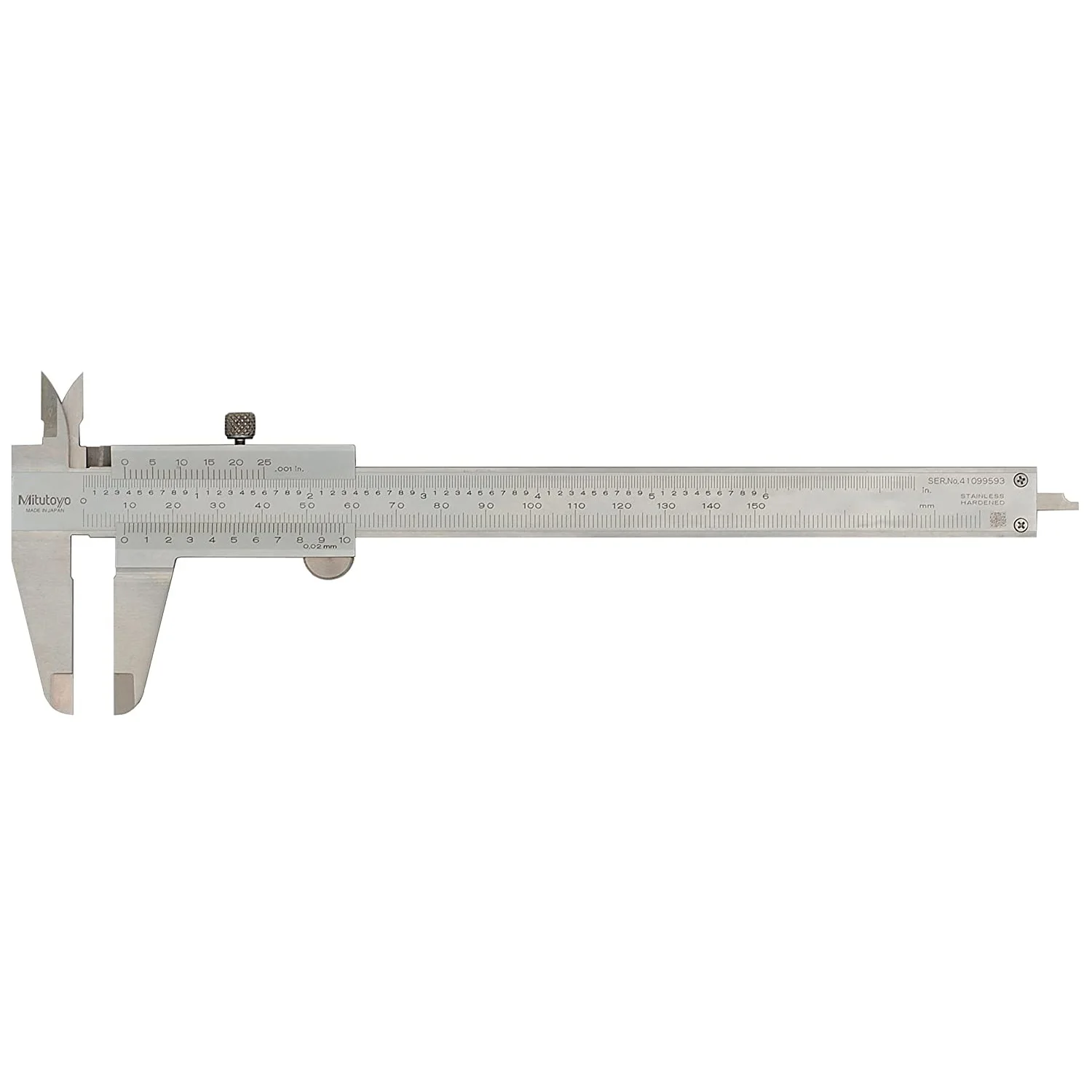 Mitutoyo 530-312 Vernier Calipers, Stainless Steel,Metric, 0"/0mm-150mm Range,±0.03mm Accuracy,0.02mm Resolution,40mm Jaw Depth
Mitutoyo 530-312 Vernier Calipers, Stainless Steel,Metric, 0"/0mm-150mm Range,±0.03mm Accuracy,0.02mm Resolution,40mm Jaw Depth