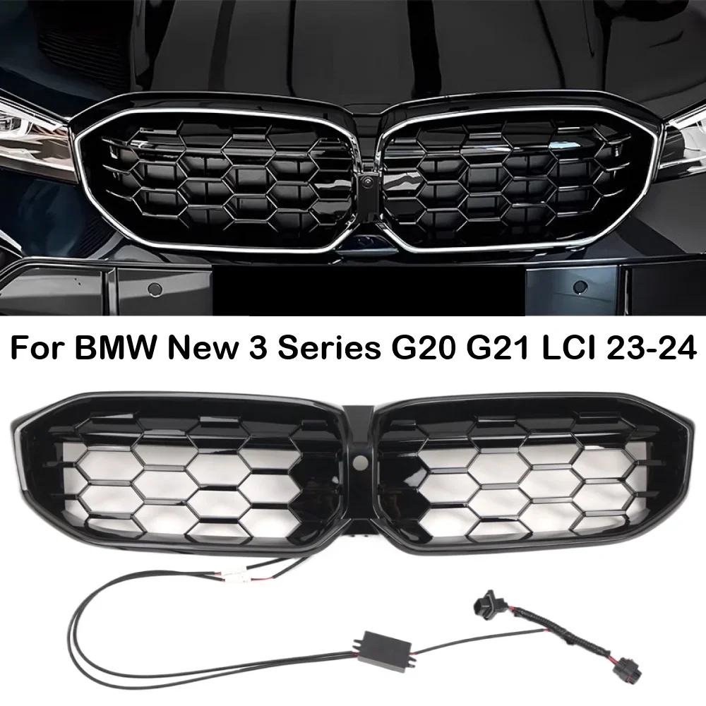 Новая решетка со светодиодной подсветкой для BMW New 3 Series G20 G21 Facelift LCI 2023-2024 Передняя решетка M3 320i 325i 330i M Sport
Новая решетка со светодиодной подсветкой для BMW New 3 Series G20 G21 Facelift LCI 2023-2024 Передняя решетка M3 320i 325i 330i M Sport