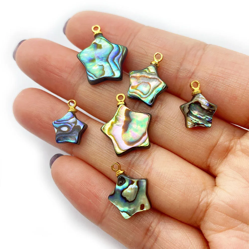 Pentagram Abalone Shell Pendant Natural Abalone Shell Star Pendant DIY Necklace Bracelet Earrings Jewelry Making Accessories
Pentagram Abalone Shell Pendant Natural Abalone Shell Star Pendant DIY Necklace Bracelet Earrings Jewelry Making Accessories