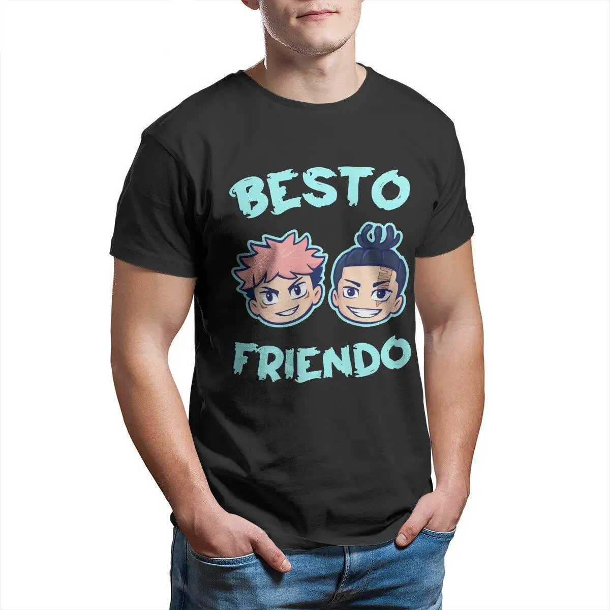 Cute Besto Friendo Itadori Aoi Men T Shirt Jujutsu Kaisen Anime Cartoon Vintage Tee Shirt T-Shirts Pure Cotton Adult Clothes
Cute Besto Friendo Itadori Aoi Men T Shirt Jujutsu Kaisen Anime Cartoon Vintage Tee Shirt T-Shirts Pure Cotton Adult Clothes