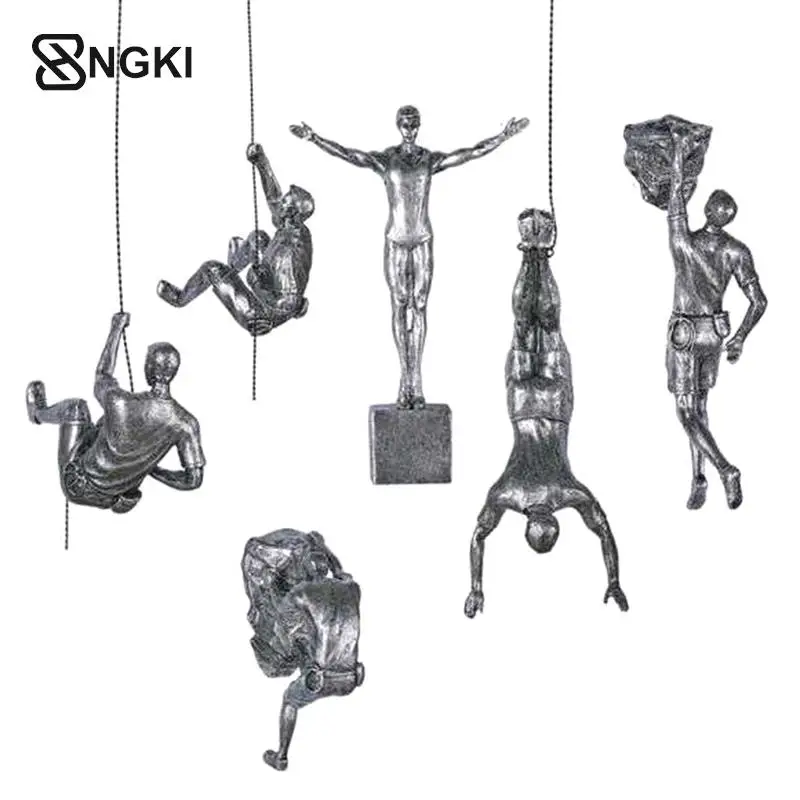 Creative Rock Climber Resin Pendant Wall Hanging Decorative Sculpture Ornaments Retro European Climber Home Decor Statue
Creative Rock Climber Resin Pendant Wall Hanging Decorative Sculpture Ornaments Retro European Climber Home Decor Statue