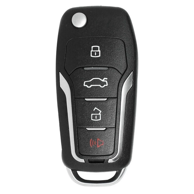 

Брелок для ключей Xhorse XKFO01EN, универсальный провод с дистанционным управлением, 4 кнопки, для ключей в стиле Ford, VDI