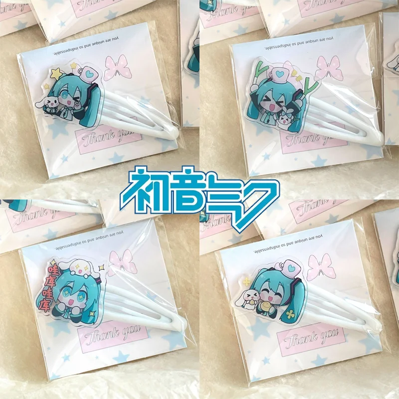 Детские заколки для волос Hatsune Miku милые детские акриловые в стиле аниме модные