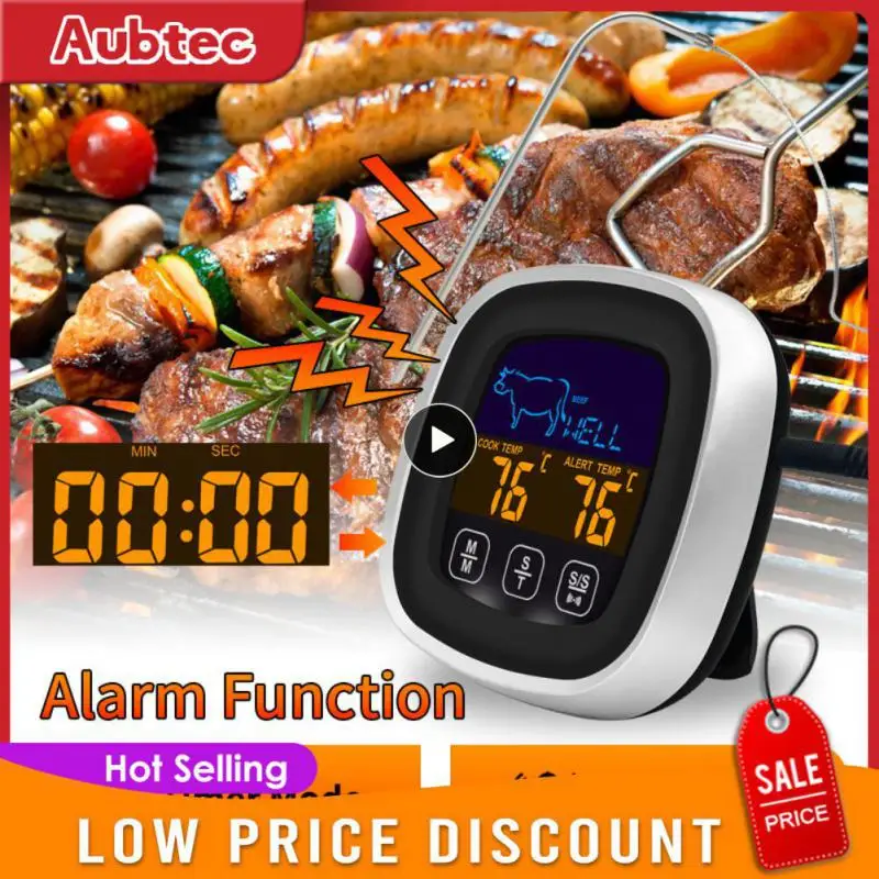 Зонд с дистанционным управлением, зонд для барбекю, термометр с таймером, Кухонный Термометр для гриля с будильником, умный дисплей со светодиодной подсветкой
Зонд с дистанционным управлением, зонд для барбекю, термометр с таймером, Кухонный Термометр для гриля с будильником, умный дисплей со светодиодной подсветкой