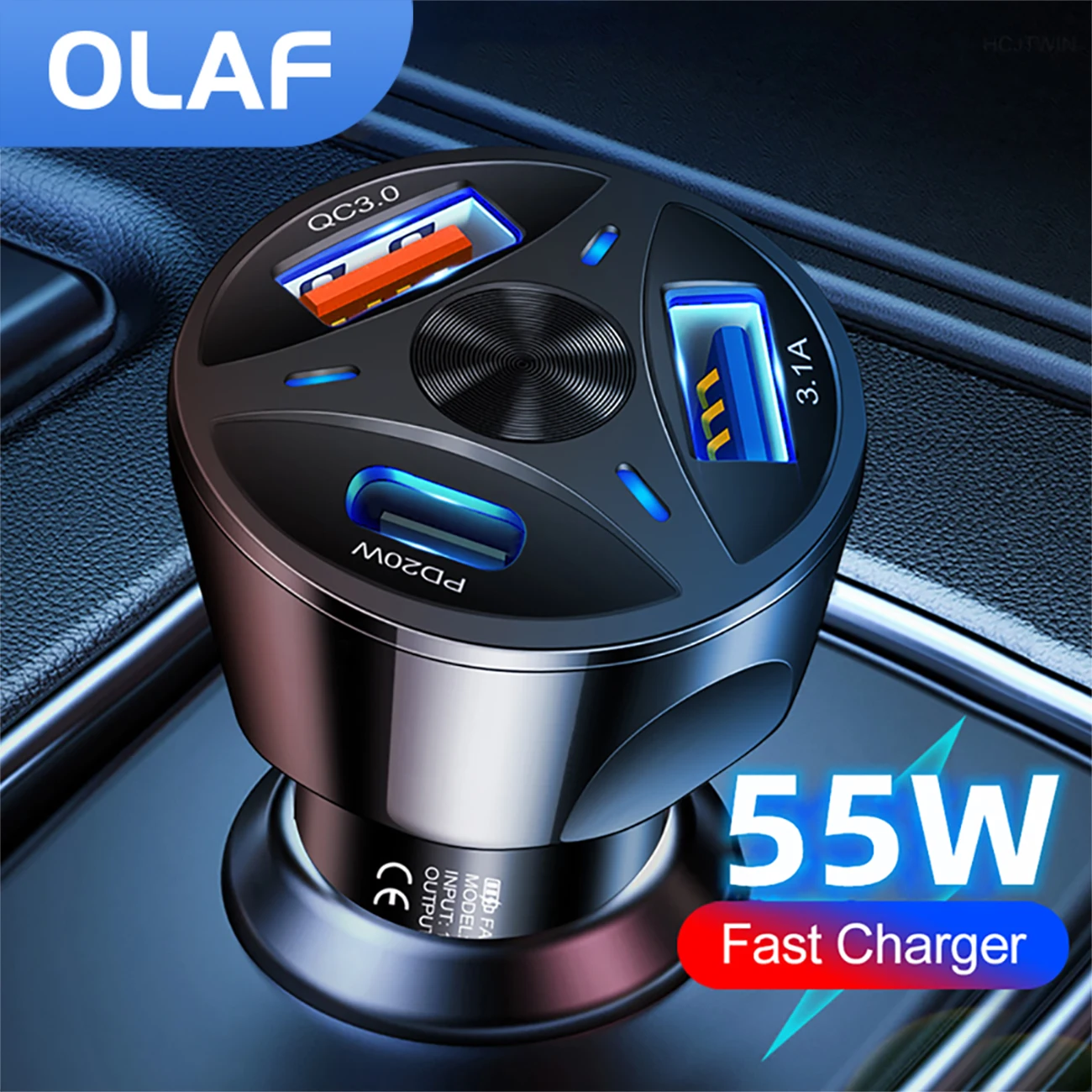 Olaf 55 Вт USB автомобильная зарядка QC3.0 Быстрая зарядка для iphone 13 12 12promax huawei samsung s20 xiaomi PD Зарядка для телефона
Olaf 55 Вт USB автомобильная зарядка QC3.0 Быстрая зарядка для iphone 13 12 12promax huawei samsung s20 xiaomi PD Зарядка для телефона