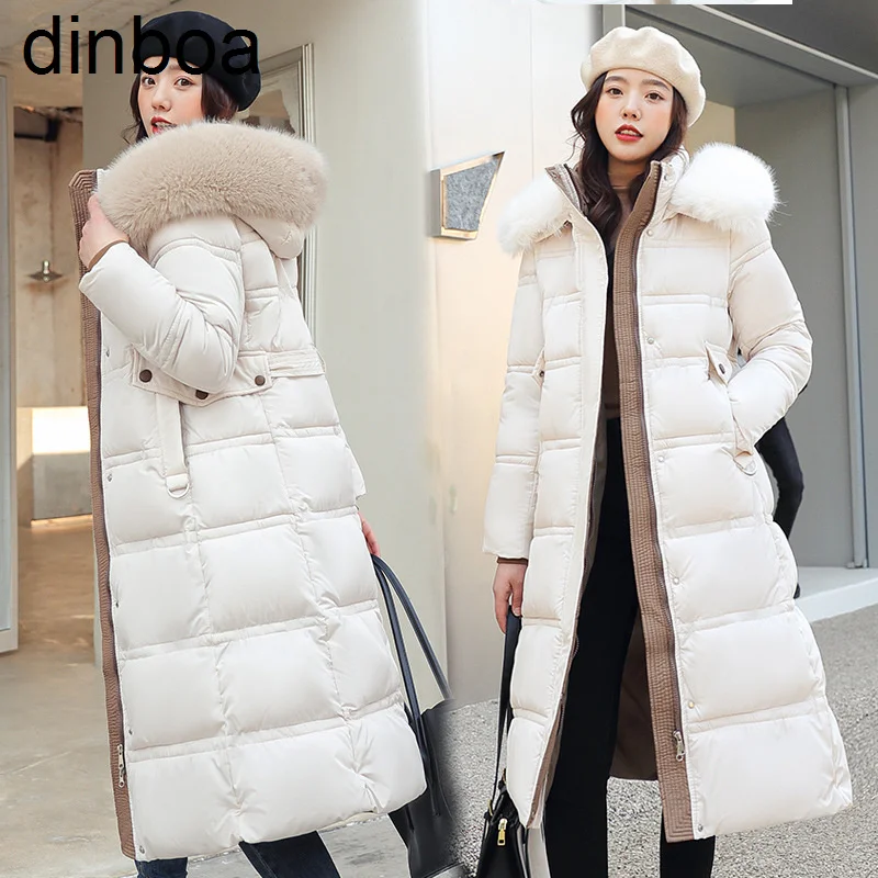 Women's Down Jacket Warm Winter Slim Long Parkas for Women Cotton Padded Coats Korean Fashion Thick Tops Female Hooded Jackets
Women's Down Jacket Warm Winter Slim Long Parkas for Women Cotton Padded Coats Korean Fashion Thick Tops Female Hooded Jackets
