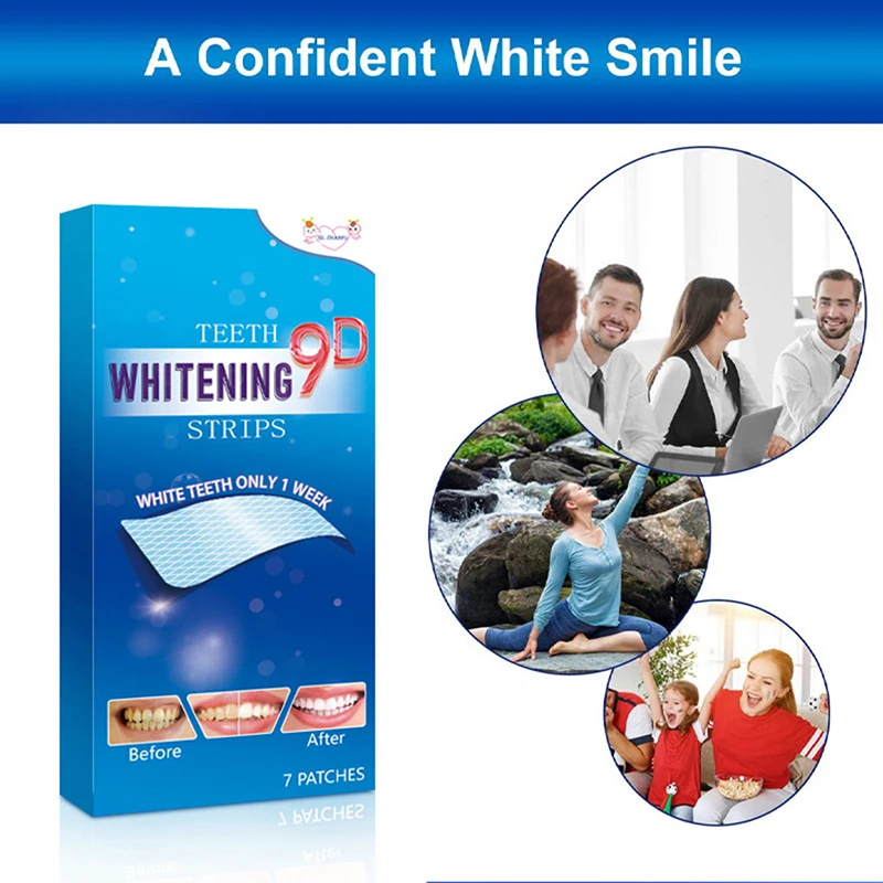 14 PCS 9D Gel Teeth Cleaning Strips Oral Hygiene Care Double Elastic Teeth Bleaching Strips False Teeth Veneers
14 PCS 9D Gel Teeth Cleaning Strips Oral Hygiene Care Double Elastic Teeth Bleaching Strips False Teeth Veneers