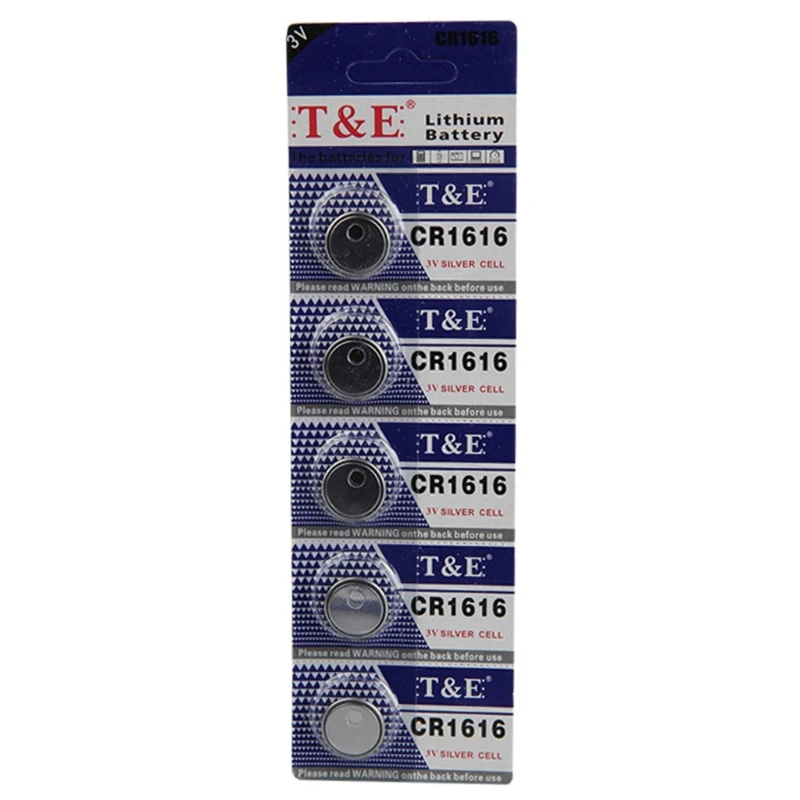 5 шт., Литиевые кнопочные батарейки CR1616 3 в DL1616 ECR1616 LM1616 CR 1616
5 шт., Литиевые кнопочные батарейки CR1616 3 в DL1616 ECR1616 LM1616 CR 1616