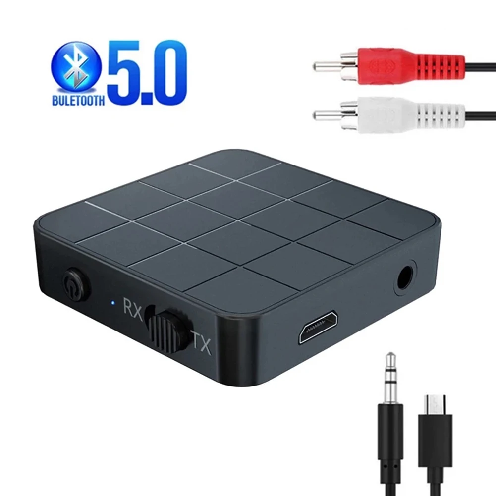 Bluetooth-совместимый аудиоприемник 5 0 передатчик AUX RCA 3 мм разъем стерео музыка