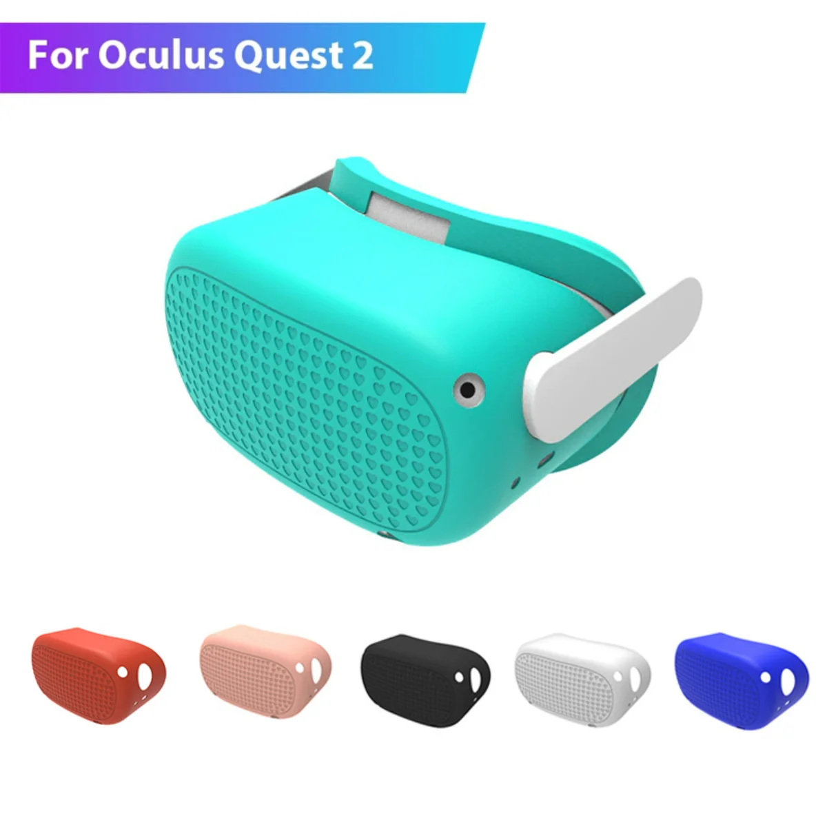 

Silicone Protective Cover Shell Case For Oculus Quest 2 VR Headset Head Cover Anti-Scratches For Oculus Quest 2 Accessories
