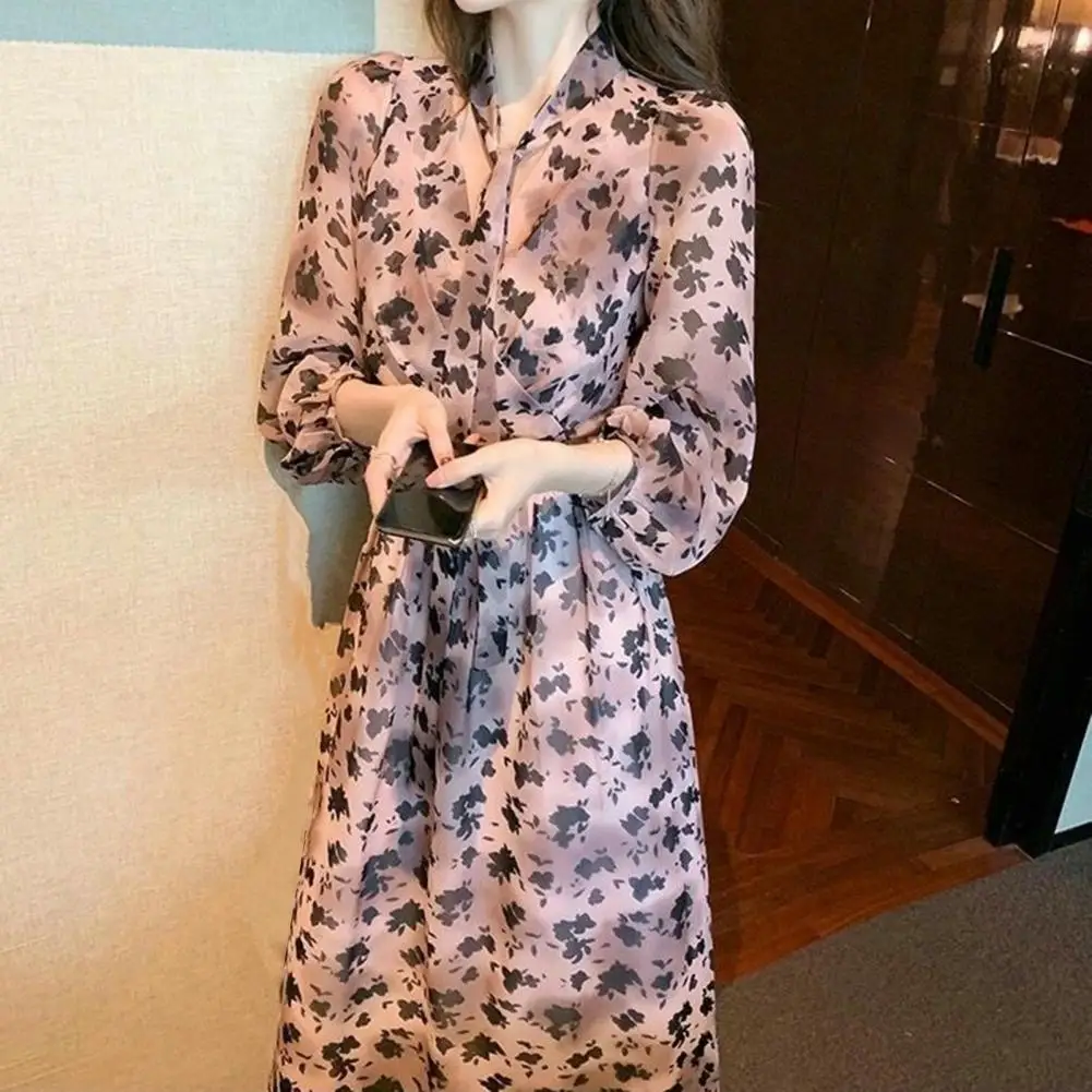 Women Dress V-Neck Long Sleeve Tie Maxi Dress Loose Waist Tight Elegant Dress French Style Leopard Print Maxi Dress For Dating
Women Dress V-Neck Long Sleeve Tie Maxi Dress Loose Waist Tight Elegant Dress French Style Leopard Print Maxi Dress For Dating