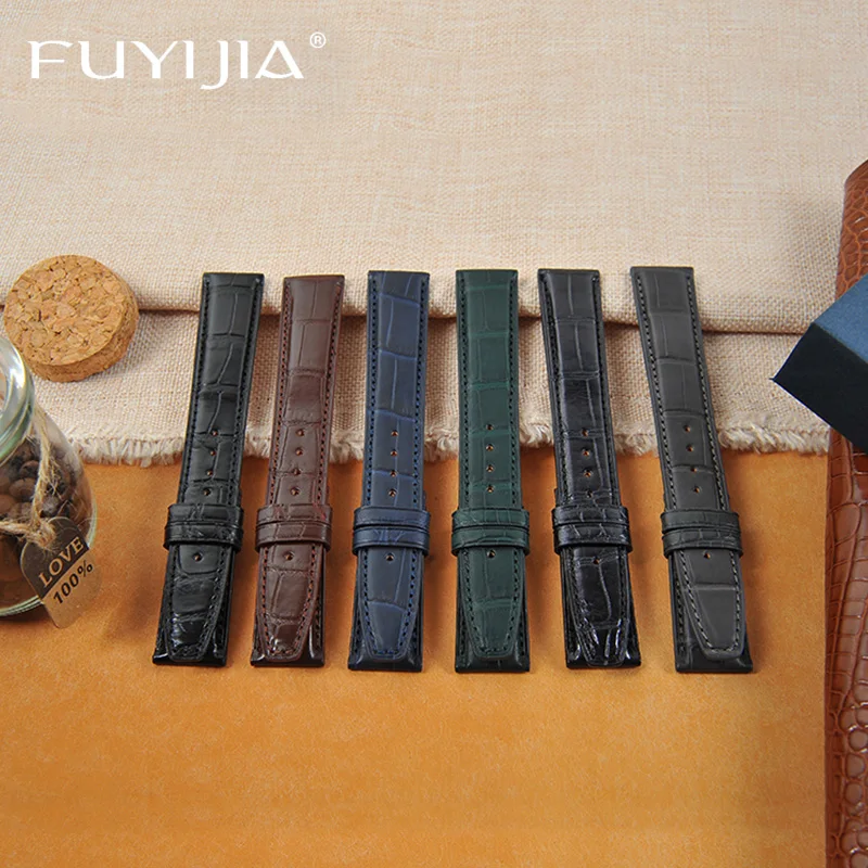 FUYIJIA New Luxury Custom IW-C Watchbands Handmade Mississippi Alligator Strap 22MM Genuine Leather Belt Mechanical Watch Band
FUYIJIA New Luxury Custom IW-C Watchbands Handmade Mississippi Alligator Strap 22MM Genuine Leather Belt Mechanical Watch Band
