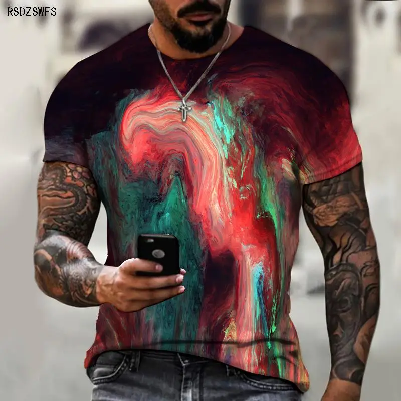 2022 Summer New Style Men's Shirt 3D Color Printing Men's T-shirt O-neck Design Street Fashion Super Large Size Casual Loose
2022 Summer New Style Men's Shirt 3D Color Printing Men's T-shirt O-neck Design Street Fashion Super Large Size Casual Loose