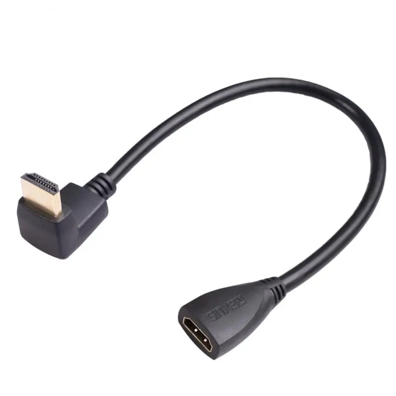 90 Degree Right Angled Extension Cable HDTV HDMI-compatible To HDTV Cable Male To Female Converter Adapter Connector
90 Degree Right Angled Extension Cable HDTV HDMI-compatible To HDTV Cable Male To Female Converter Adapter Connector