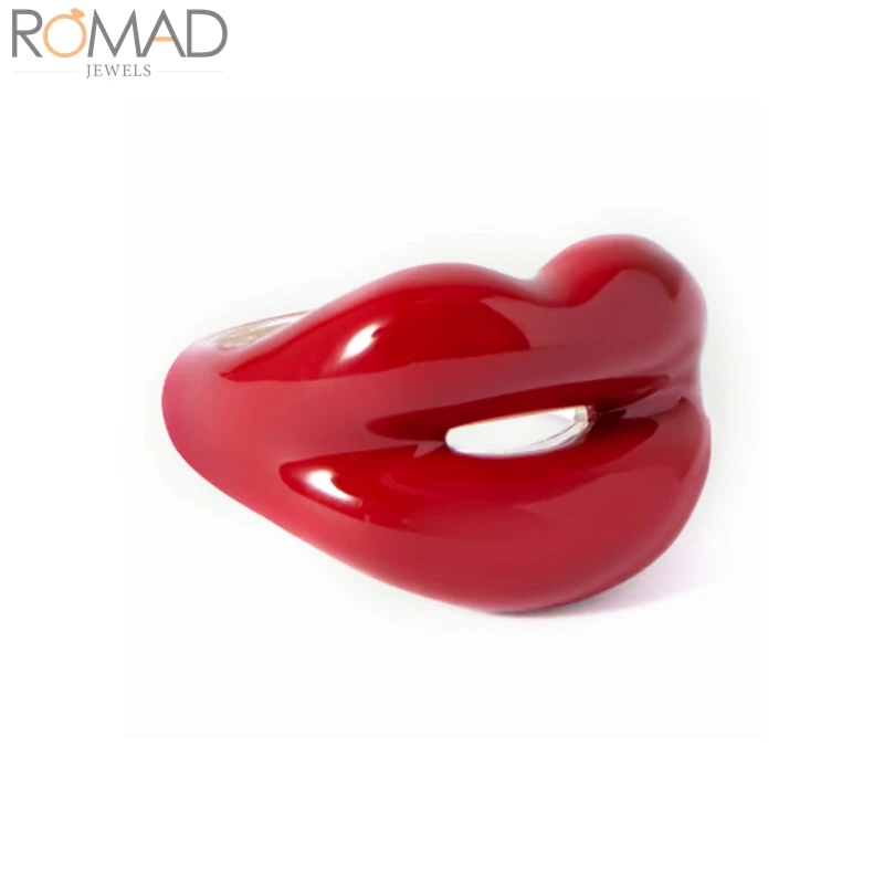 Romad Colorful Lips Rings For Women Dripping Oil Geometric 2022 New Design Couple Rings Wedding Fashion Jewelry Friends Gifts
Romad Colorful Lips Rings For Women Dripping Oil Geometric 2022 New Design Couple Rings Wedding Fashion Jewelry Friends Gifts