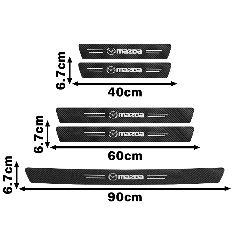 Наклейки на порог автомобиля, защита от царапин для Mazda 3 6 CX5 2 CX3 CX9 MX5 RX8 Axela Demio Atenza MS GJI GH BK MP 5
Наклейки на порог автомобиля, защита от царапин для Mazda 3 6 CX5 2 CX3 CX9 MX5 RX8 Axela Demio Atenza MS GJI GH BK MP 5