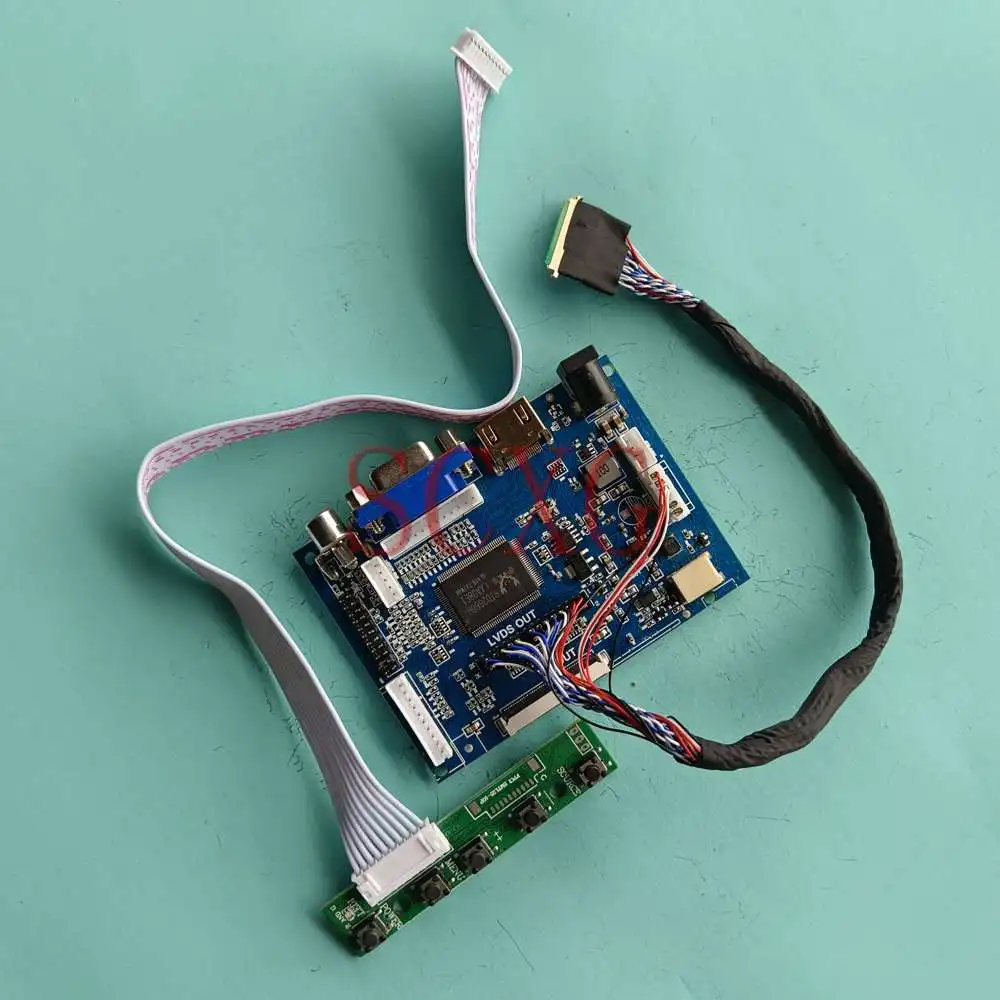 

Fit N156BGE-L31 1366*768 комплект для ноутбуков DIY 40 контактов LVDS VGA + 2AV + HDMI-совместимая плата драйвера ЖК-матричного контроллера 15,6"