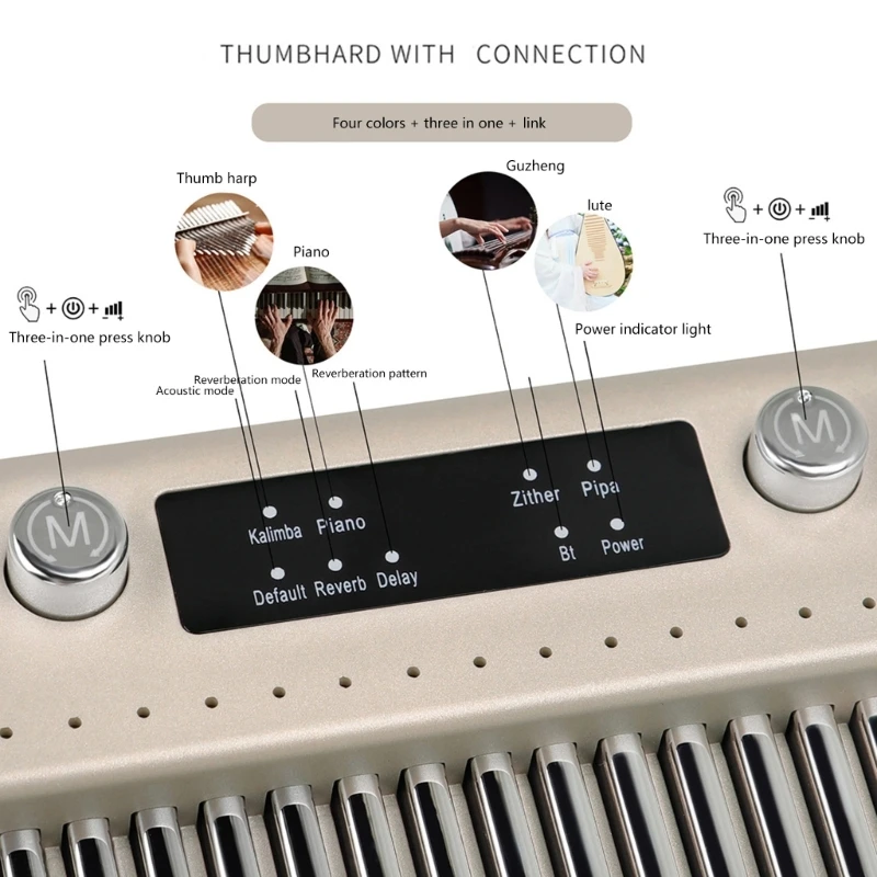 17 тонов Kalimba большой палец фортепиано Bluetooth-совместимый динамик Пальчиковое фортепиано
17 тонов Kalimba большой палец фортепиано Bluetooth-совместимый динамик Пальчиковое фортепиано