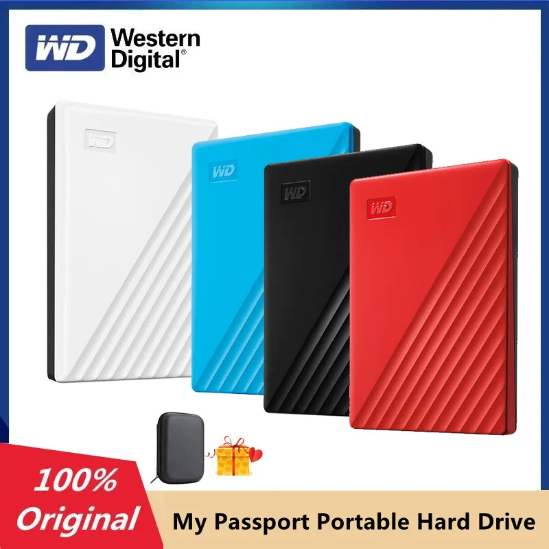 

Western Digital WD 5TB My Passport Portable External Hard Drive HDD USB 3.0 4TB 2TB 1TB With Backup Software Password Protection