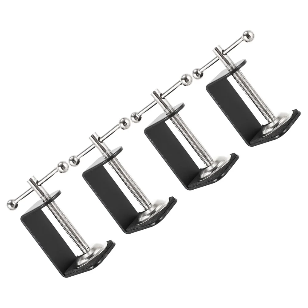 4 Pcs Universal Clamps Table Tabletop Bracket Clip Desk Mounting Stainless Steel
4 Pcs Universal Clamps Table Tabletop Bracket Clip Desk Mounting Stainless Steel