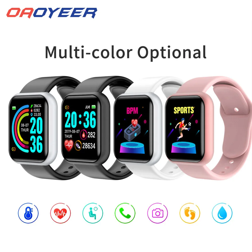 D20 Bluetooth-compatible Watches Men Waterproof Sport Fitness Tracker Smart Bracelet Blood Pressure Heart Rate Monitor Y68
D20 Bluetooth-compatible Watches Men Waterproof Sport Fitness Tracker Smart Bracelet Blood Pressure Heart Rate Monitor Y68