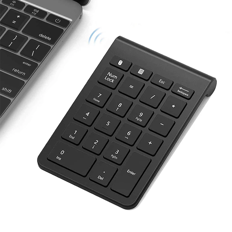 

304 Wireless Number Keyboard Keypad 22 Keys Portable Mini Financial Accounting Computer BT Numeric Pad For Windows Android