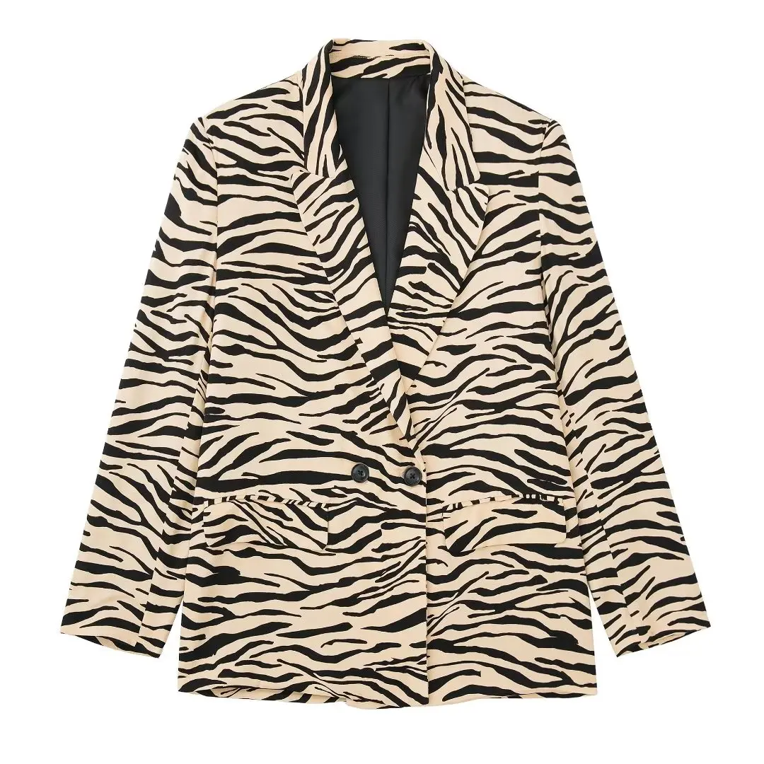 WOMEN TRAF NEW 2022 Jackets Printed Zebra Print Lapel Long Sleeve Pocket Suit Button Office Chic Coats Tops Chic outerwears Tops
WOMEN TRAF NEW 2022 Jackets Printed Zebra Print Lapel Long Sleeve Pocket Suit Button Office Chic Coats Tops Chic outerwears Tops
