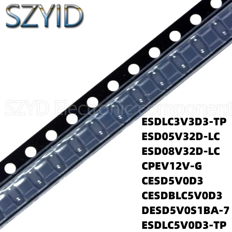 100PCS SOD323 ESDLC3V3D3-TP ESD05V32D-LC ESD08V32D-LC CPEV12V-G d5v0d3 CESDBLC5V0D3 DESD5V0S1BA-7
100PCS SOD323 ESDLC3V3D3-TP ESD05V32D-LC ESD08V32D-LC CPEV12V-G d5v0d3 CESDBLC5V0D3 DESD5V0S1BA-7