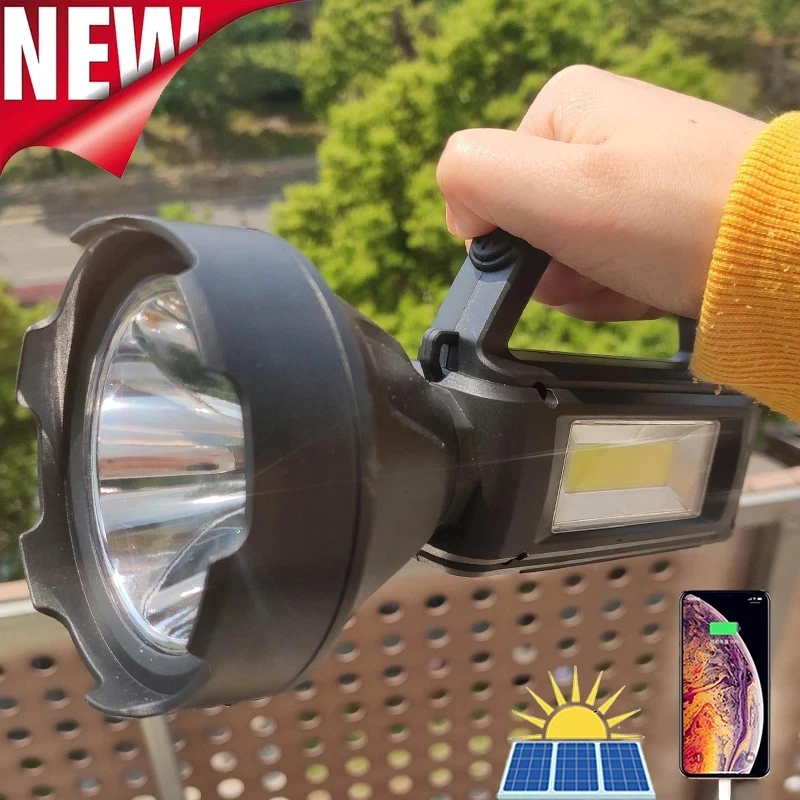 500000LM High Power Led Flashlights Strong Light High Quality Tactical Hunting Torch Usb Rechargeable Solar Lantern 18650Battery
500000LM High Power Led Flashlights Strong Light High Quality Tactical Hunting Torch Usb Rechargeable Solar Lantern 18650Battery