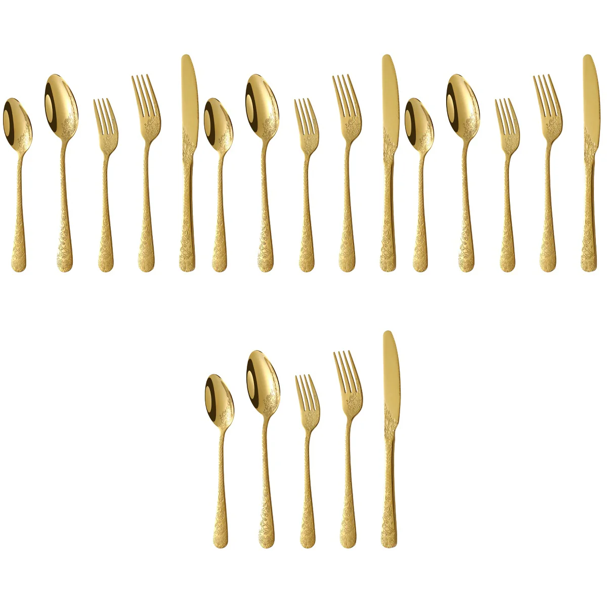 4 Sets Portable Smooth Delicate Reusable Western Food Cutlery Kit Cutlery Stainless Cutlery for Home Banquet Party
4 Sets Portable Smooth Delicate Reusable Western Food Cutlery Kit Cutlery Stainless Cutlery for Home Banquet Party