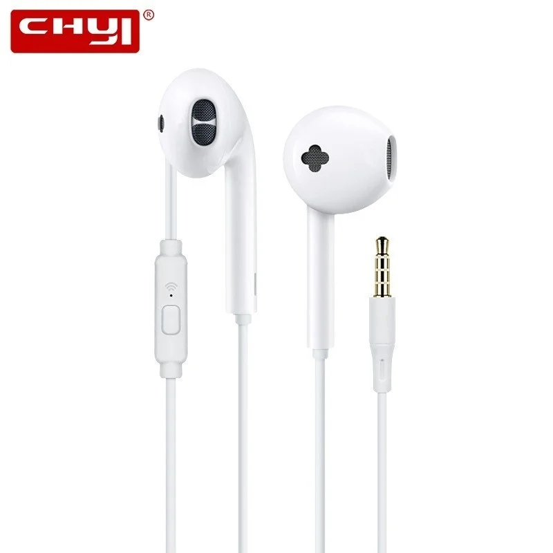

CHYI Wired Gaming Headset In Ear Earphones With Microphone Handsfree Hifi Stereo Sport In-ear Cheap Earbuds For Xiaomi Huawei