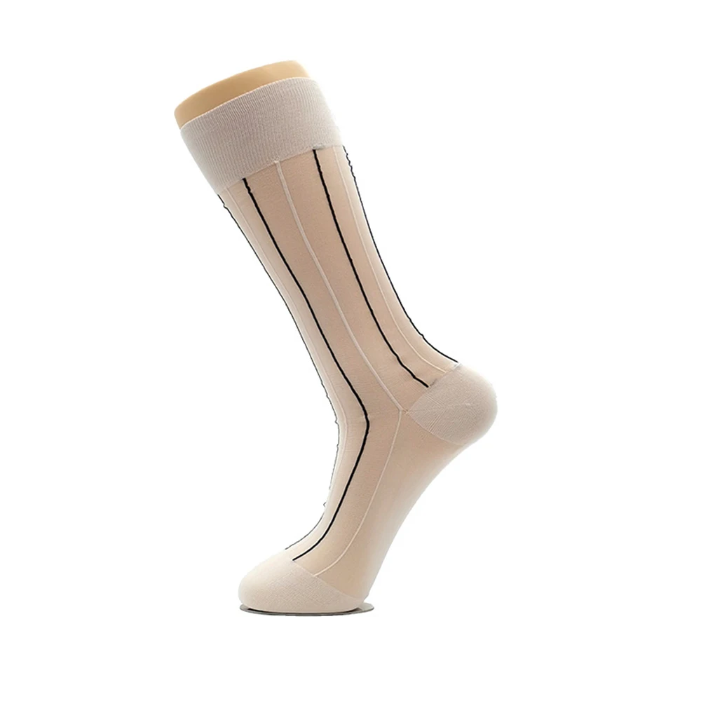 Fashion Socks Mens Striped Breathable Ultra-thin Business Dress Socks Elastic Formal Knee High Lingerie Outdoor
Fashion Socks Mens Striped Breathable Ultra-thin Business Dress Socks Elastic Formal Knee High Lingerie Outdoor