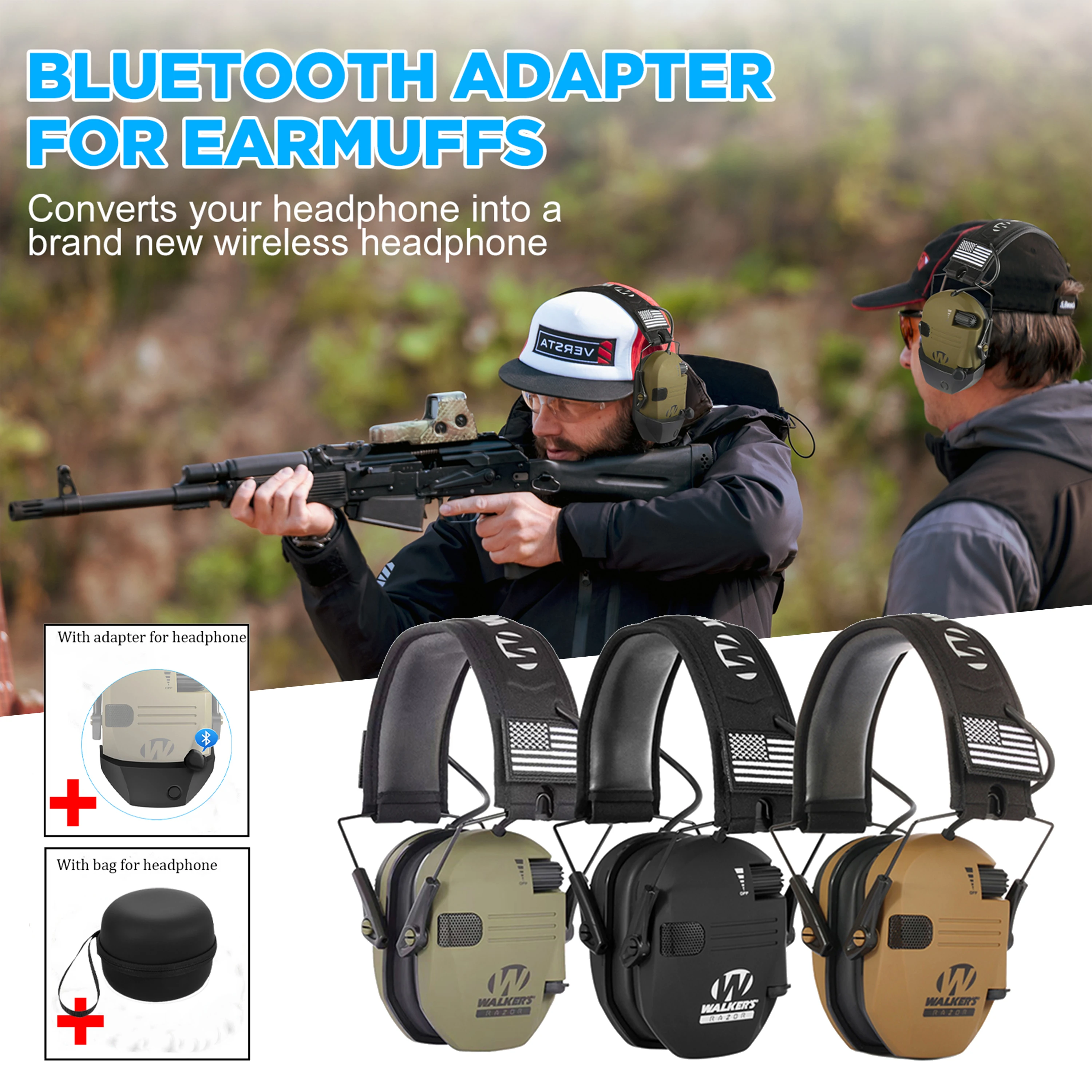New over-ear electronic shooting headset hearing protection pickup noise reduction outdoor hunting headset Free Shipping
New over-ear electronic shooting headset hearing protection pickup noise reduction outdoor hunting headset Free Shipping