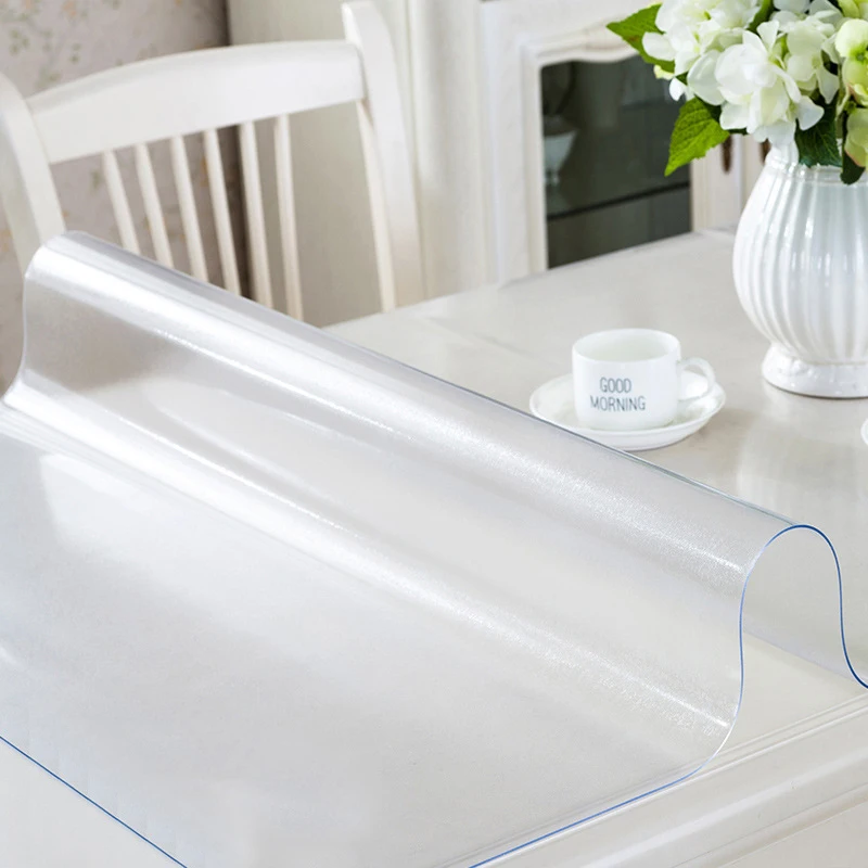 Soft glass tablecloth Transparent PVC table mat Waterproof and oil proof Kitchen table cover Zhuo cover Soft silicone washable
Soft glass tablecloth Transparent PVC table mat Waterproof and oil proof Kitchen table cover Zhuo cover Soft silicone washable