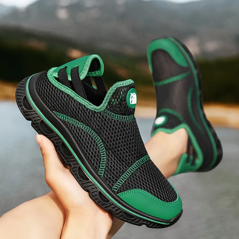 Men Wading Shoes Summer Sandals Fashion Hollow Out Breathable Knit Sneakers Youth Street Cool Comfortable Slip-on Sports Shoes
Men Wading Shoes Summer Sandals Fashion Hollow Out Breathable Knit Sneakers Youth Street Cool Comfortable Slip-on Sports Shoes