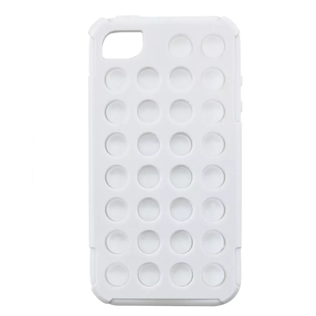 

For Iphone4/4s White Wave Point Two In One Mobile Phone Cover