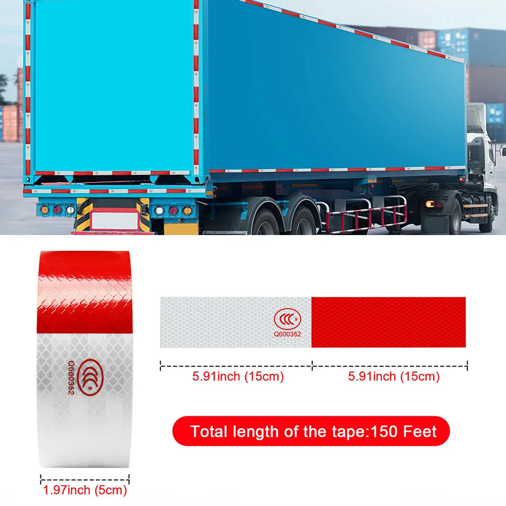 2\\\"x50\\' Reflective Red & White Conspicuity Tape Trailer Safety Warning Car Truck Reflective Safety Tape
2\\\"x50\\' Reflective Red & White Conspicuity Tape Trailer Safety Warning Car Truck Reflective Safety Tape