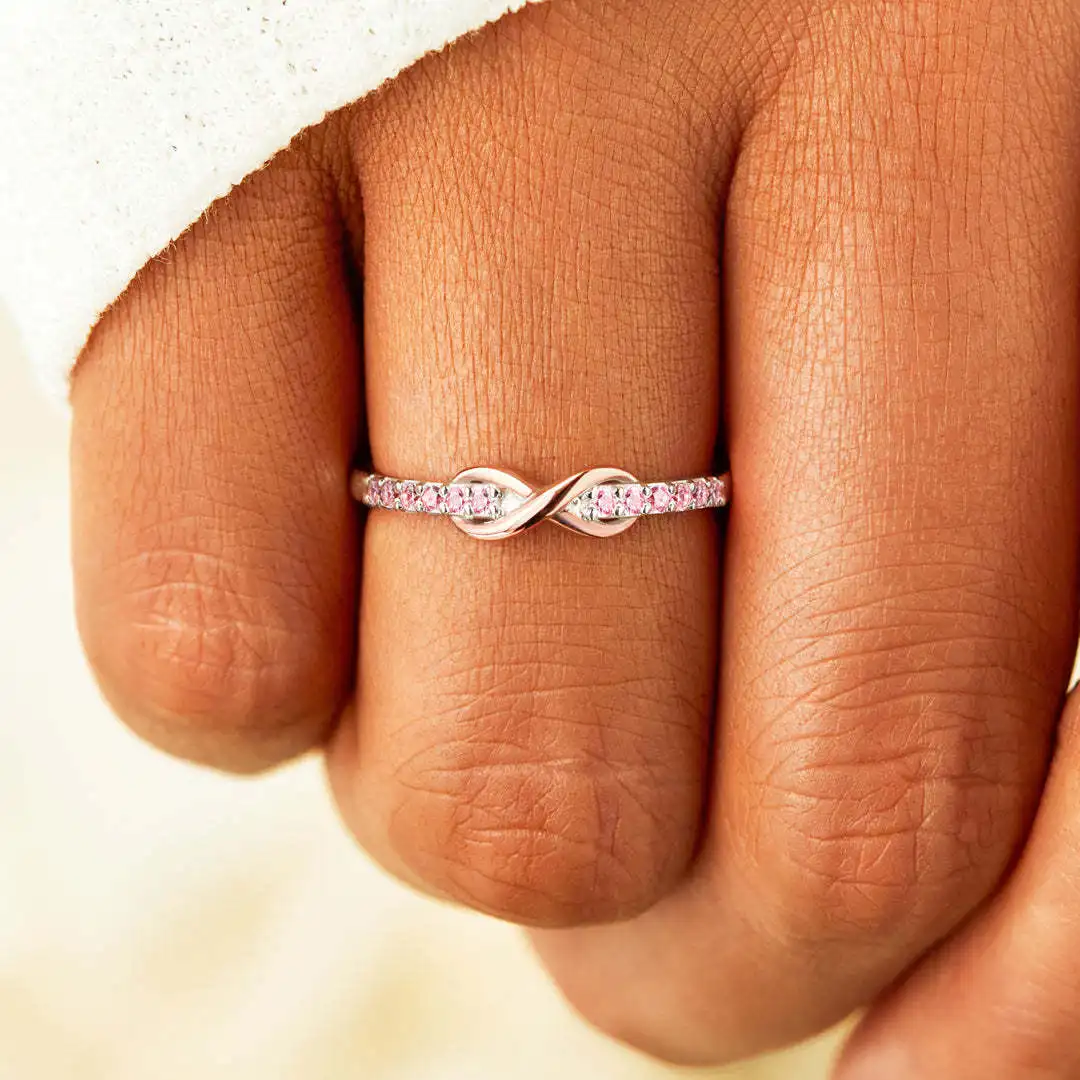 925 Sterling Silver Women Girl Romantic Endless Infinity Zircon Ring For Women Dainty Wedding Engagement Gift Rings
925 Sterling Silver Women Girl Romantic Endless Infinity Zircon Ring For Women Dainty Wedding Engagement Gift Rings