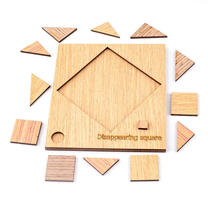 Disappearing Square Classic IQ Wooden Educational Brain Teasers Game Toys for Adults Kids 
Disappearing Square Classic IQ Wooden Educational Brain Teasers Game Toys for Adults Kids