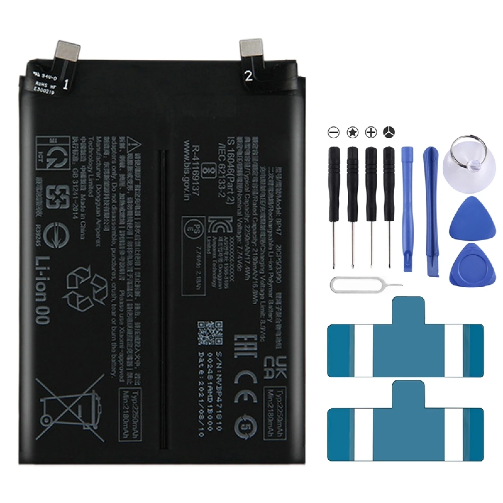 BP47 4500mAh For Xiaomi Redmi Note 11 Pro+ 5G Li-Polymer Battery Replacement 
BP47 4500mAh For Xiaomi Redmi Note 11 Pro+ 5G Li-Polymer Battery Replacement