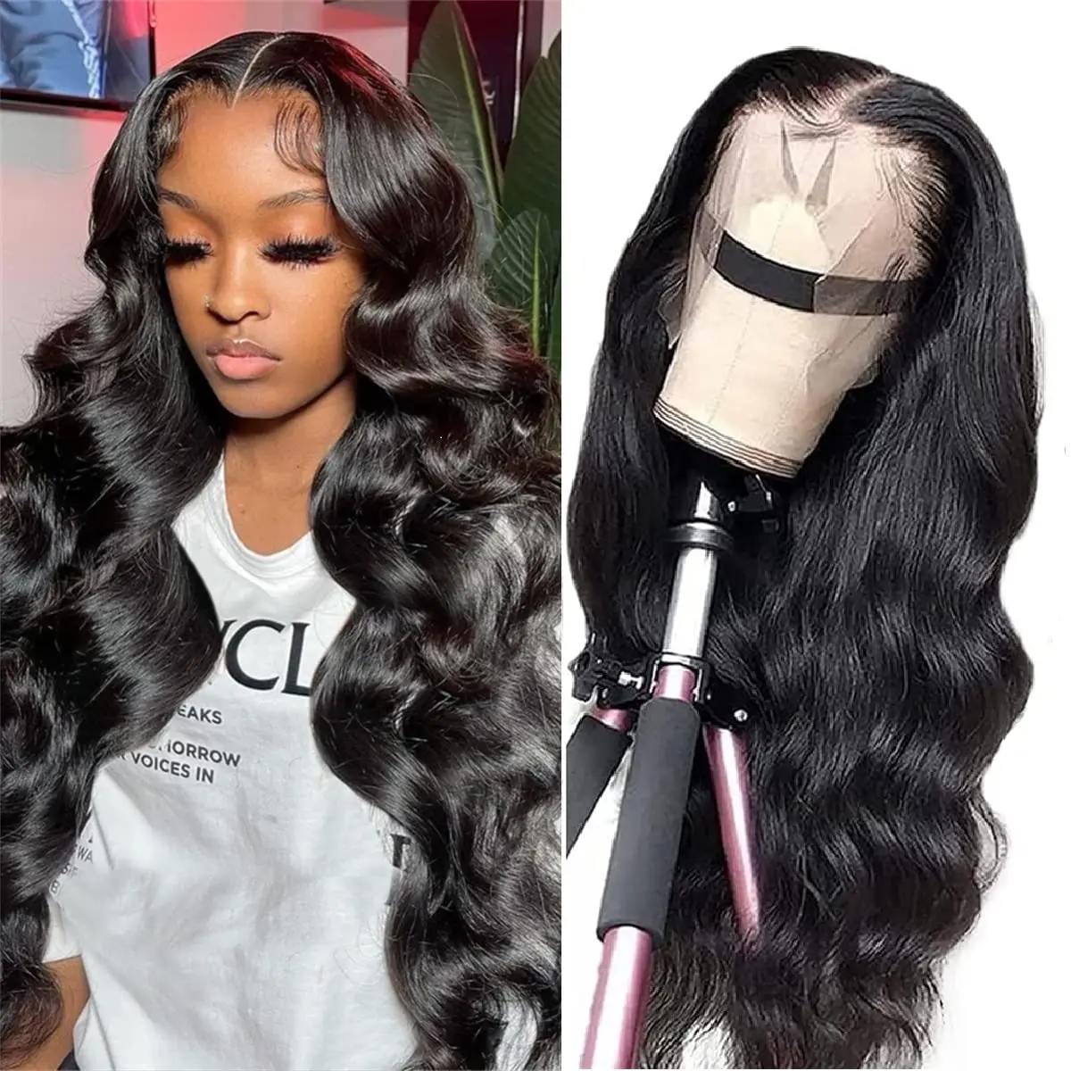 Body Wave Glueless 13x4 Lace Front Wigs Human Hair Brazilian 13x6 HD Transparent Lace Front Wigs Pre Plucked 360 Full Lace Wigs
Body Wave Glueless 13x4 Lace Front Wigs Human Hair Brazilian 13x6 HD Transparent Lace Front Wigs Pre Plucked 360 Full Lace Wigs