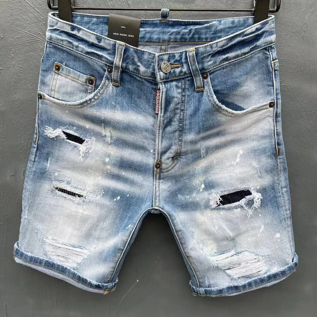 2022 New DSQUARED2 Brand Denim Shorts Fashion Casual Slim Hole Retro Short Jeans High Street Moto&Biker Ripped D2 Short Jeans
2022 New DSQUARED2 Brand Denim Shorts Fashion Casual Slim Hole Retro Short Jeans High Street Moto&Biker Ripped D2 Short Jeans